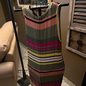 Muti color sleeveless dress size 18/20